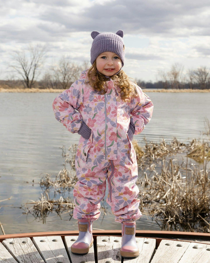 Baby Mid-Season One-Piece Outerwear With Hat