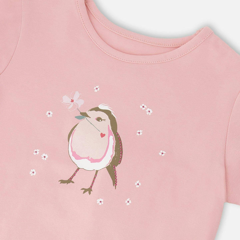 Organic Cotton Jersey T-Shirt Dusty Pink