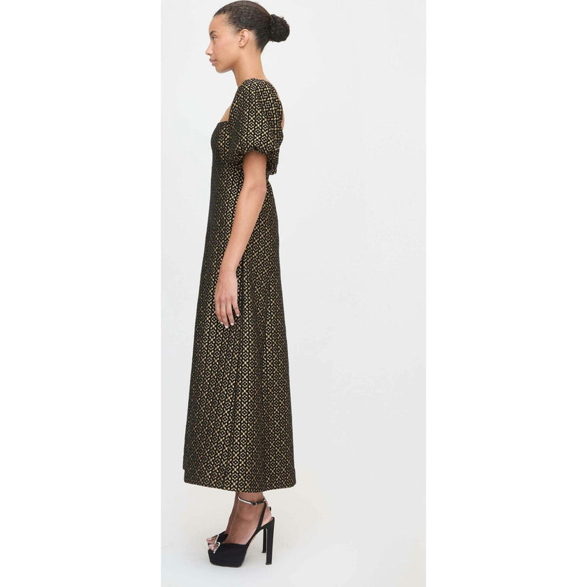 The Matilda Dress - Metallic Brocade