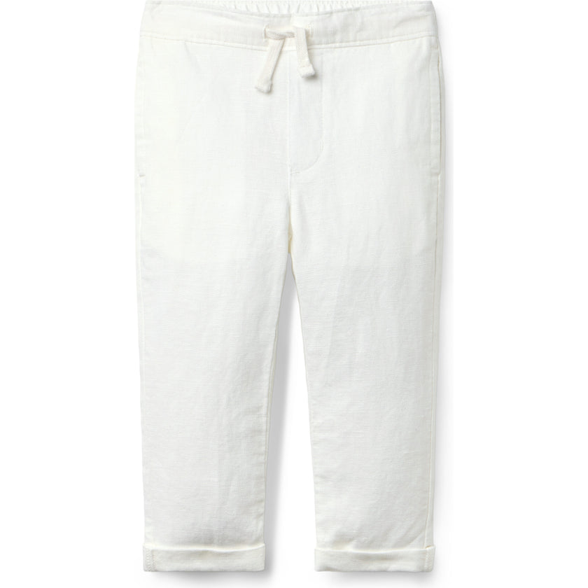 Linen-Cotton Cuffed Pant