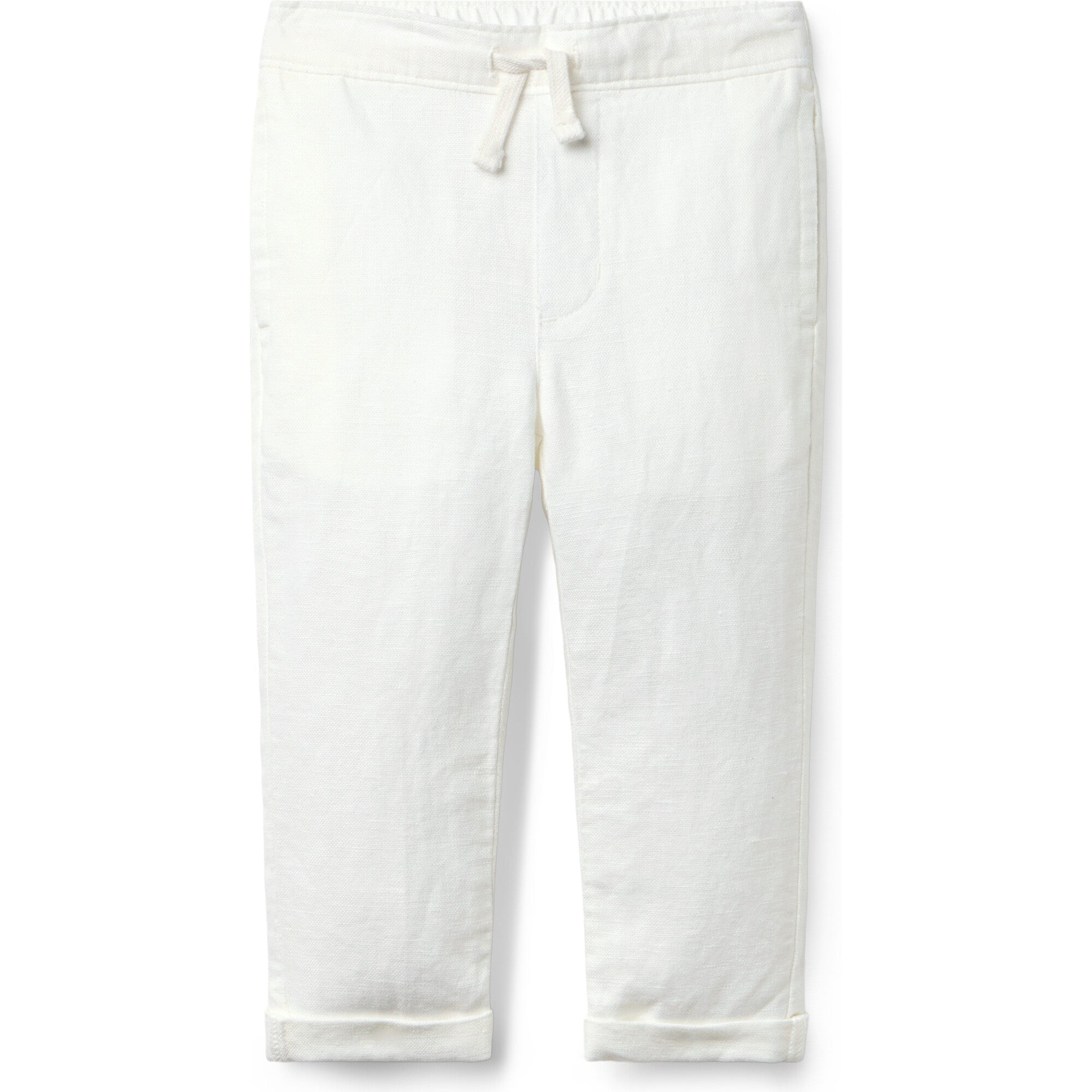 Linen-Cotton Cuffed Pant