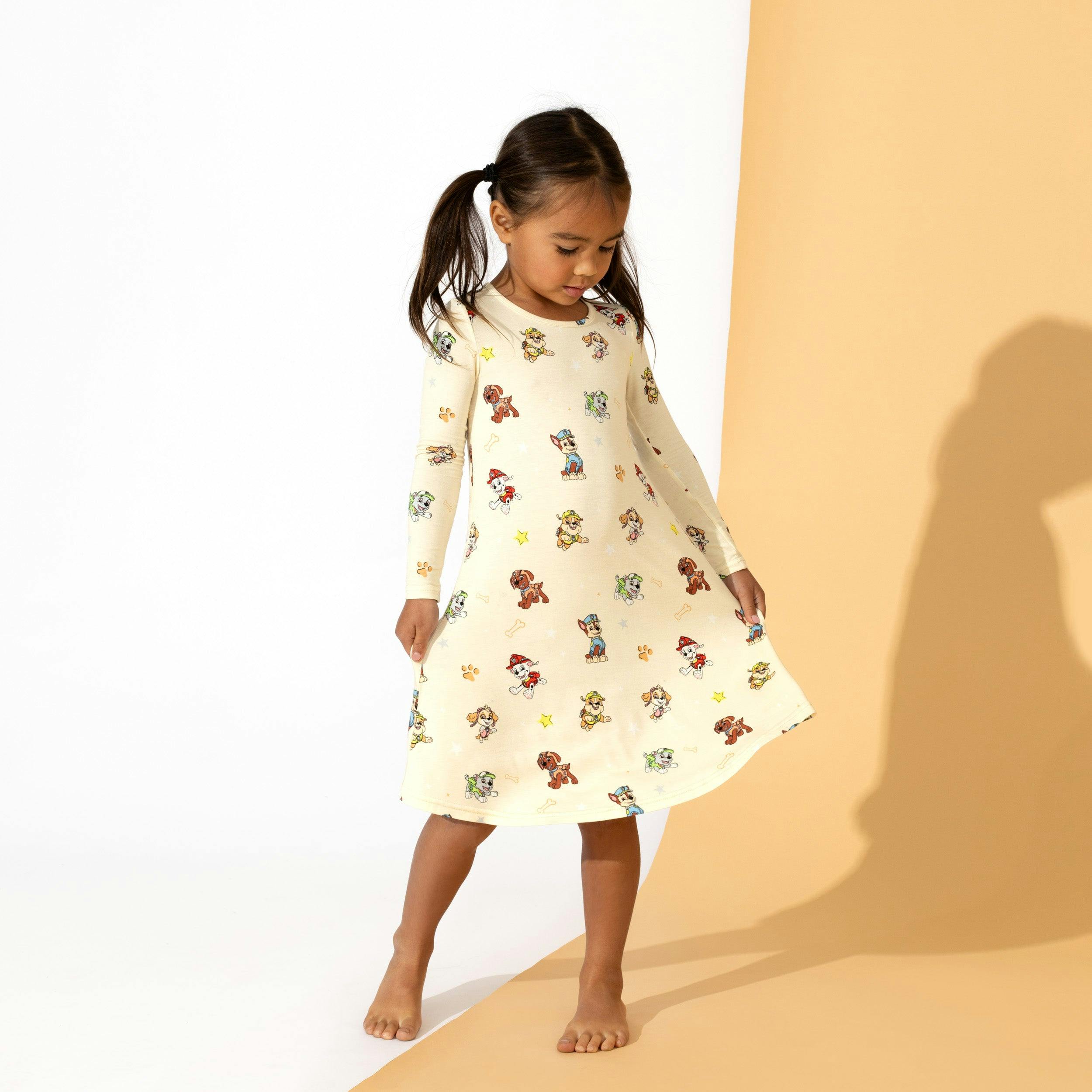 PAW Patrol: Classic Bamboo Girls' Long Sleeve Dress