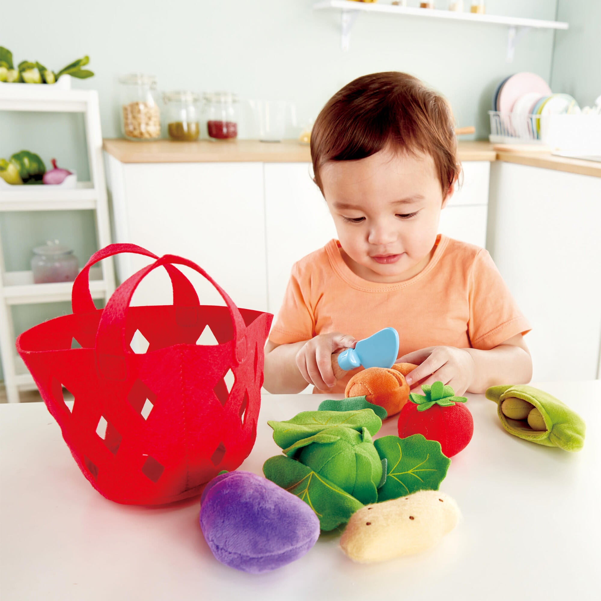 Kitchen Vegetable Basket Food Playset