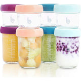 Glass Babybols Baby Food Storage Containers (Airtight, Leakproof Meal Prep Bowls)