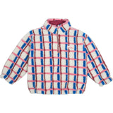 children's merino wool kangaroo jacket - pink & cobalt