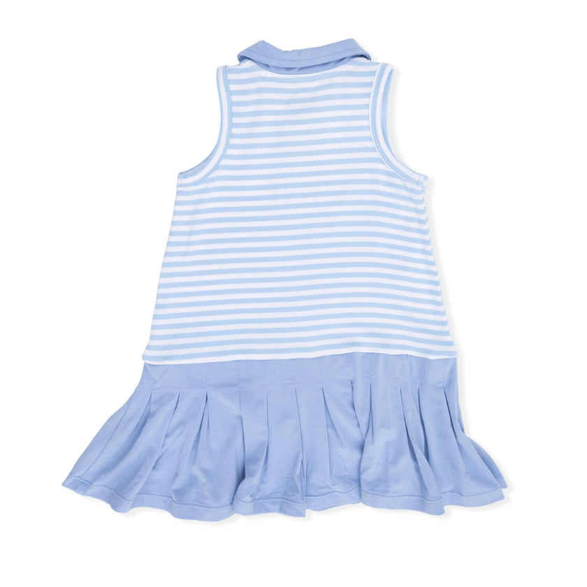 Striped Golf - Polo Tennis Dress with Cartwheel Short