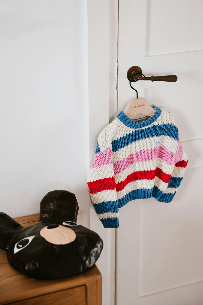 Celosia Baby Jumper Iris Whisper Stripes