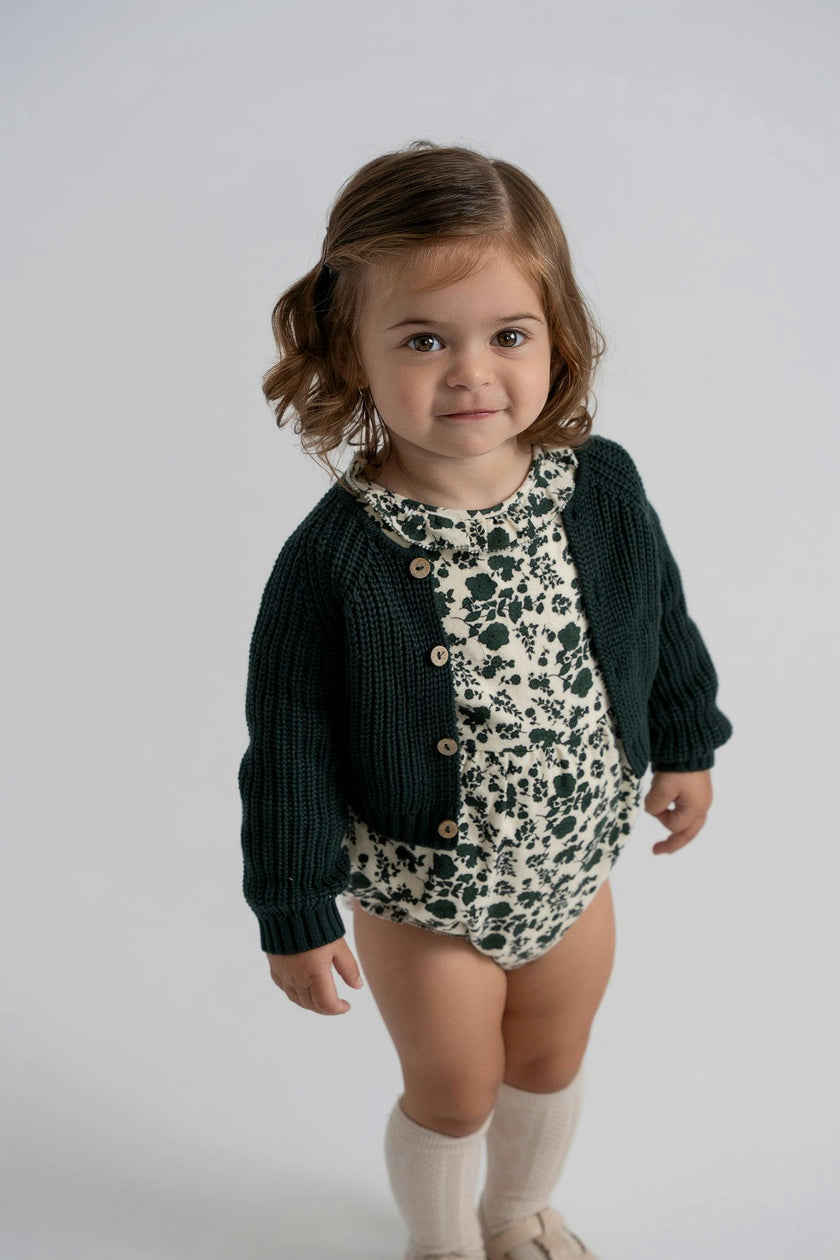 Chunky Button Front Knit Cardigan