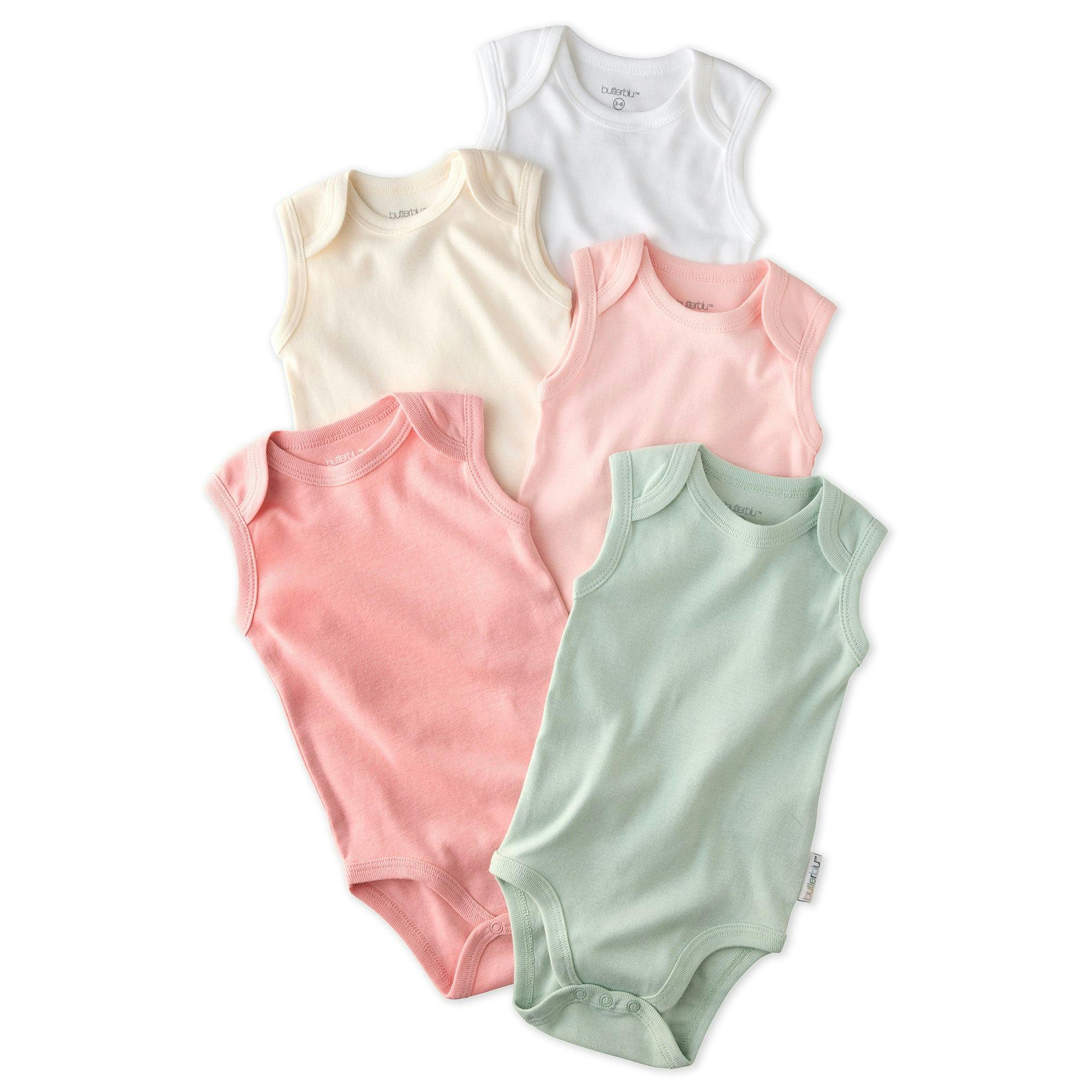 SAM 5-Pack Sleeveless Bodysuits