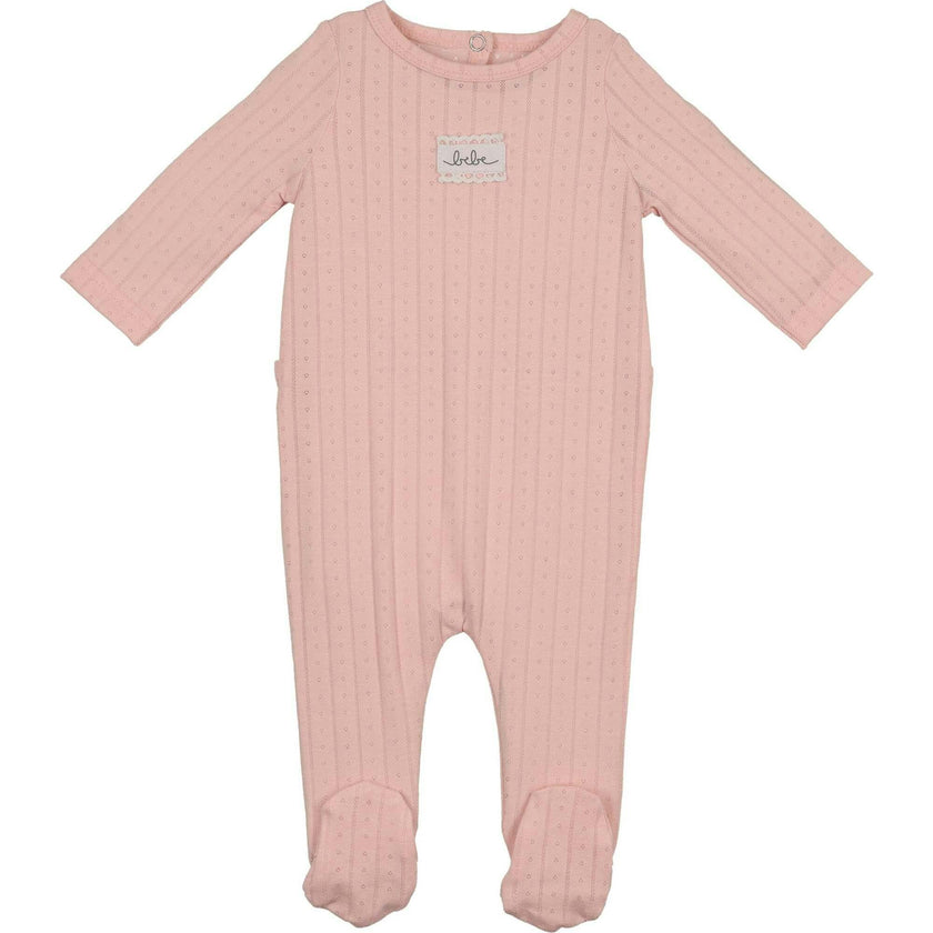 Bebe Pointelle Footie