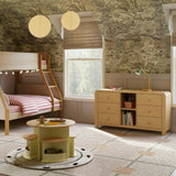 TipToe 6-Drawer Extra Wide Assembled Dresser with Cubbies (62")