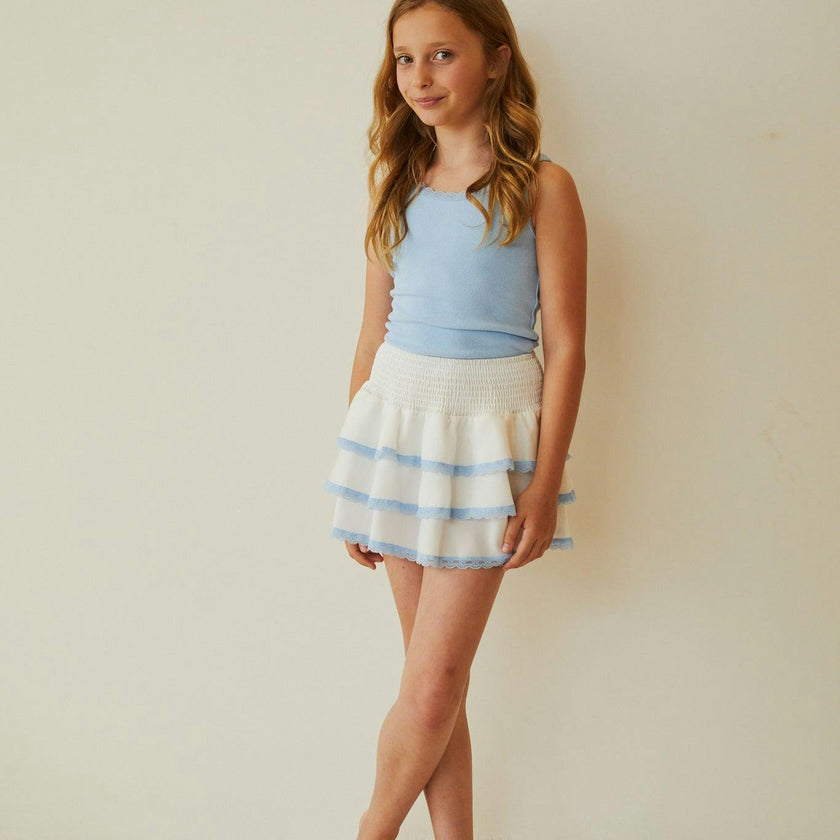 Stella Robins Egg Blue Ribbed Tank