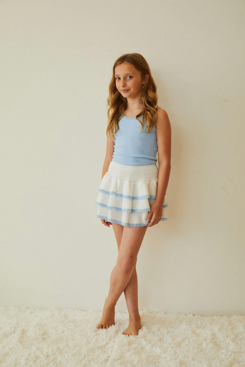 Stella Robins Egg Blue Ribbed Tank