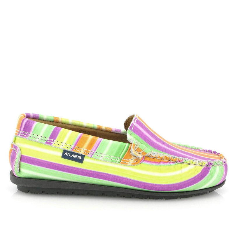 Plain 015 Walker Moccasins, Multicolor printed leather