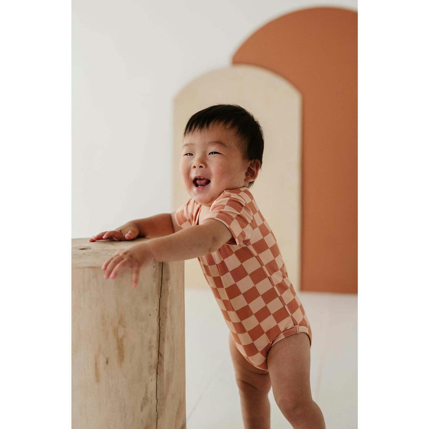 Baby Short Sleeve Bodysuit Retro America
