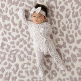 Laurel Leopard Footie Ruffled Zippered One Piece