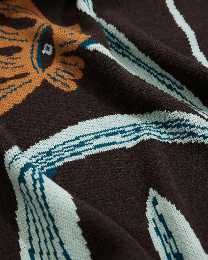 Flora Vision Knit Blanket