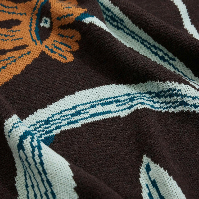 Flora Vision Knit Blanket