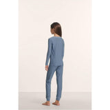 Kids Printed TENCEL™ Modal Unisex Long PJ Set, Blue