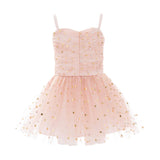 Light Pink Marivelle Sequin Tulle Dress