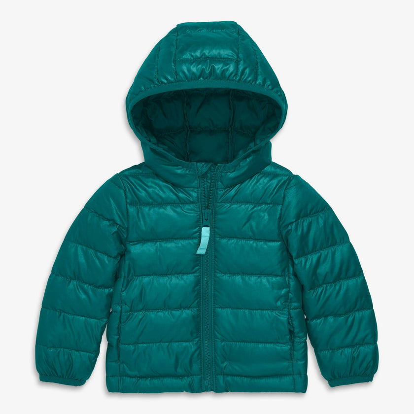 Baby lightweight puffer jacket in solids