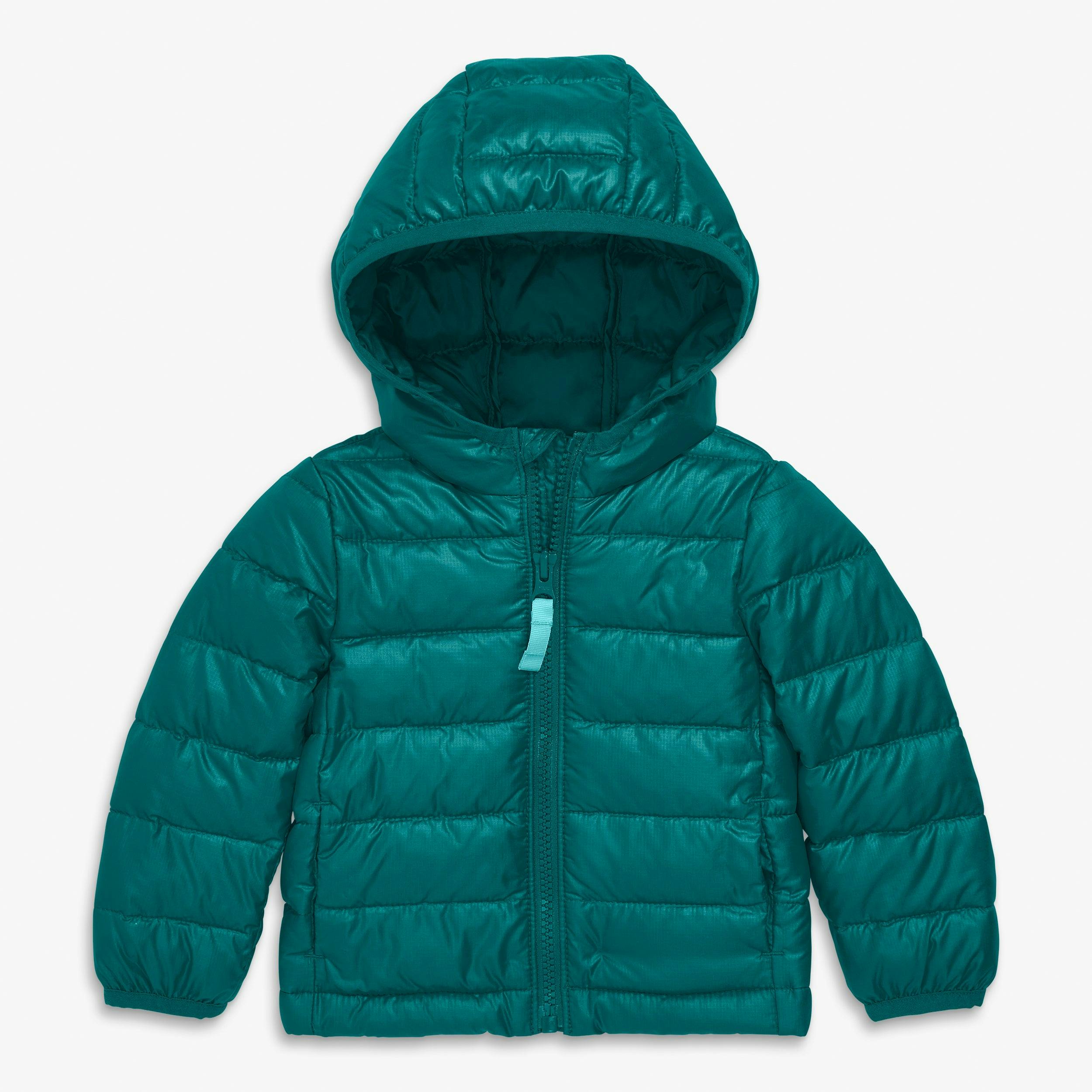 Baby lightweight puffer jacket in solids