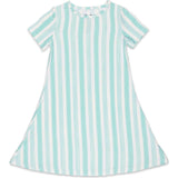 Slumber Stripes Bamboo Girls' Short Sleeve Dress
