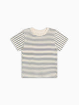 Short Sleeve Crew - Bay Stripe / Ivory + Sea