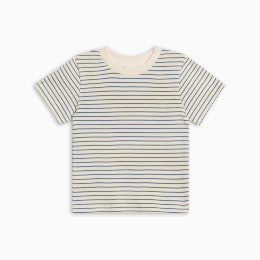 Short Sleeve Crew - Bay Stripe / Ivory + Sea