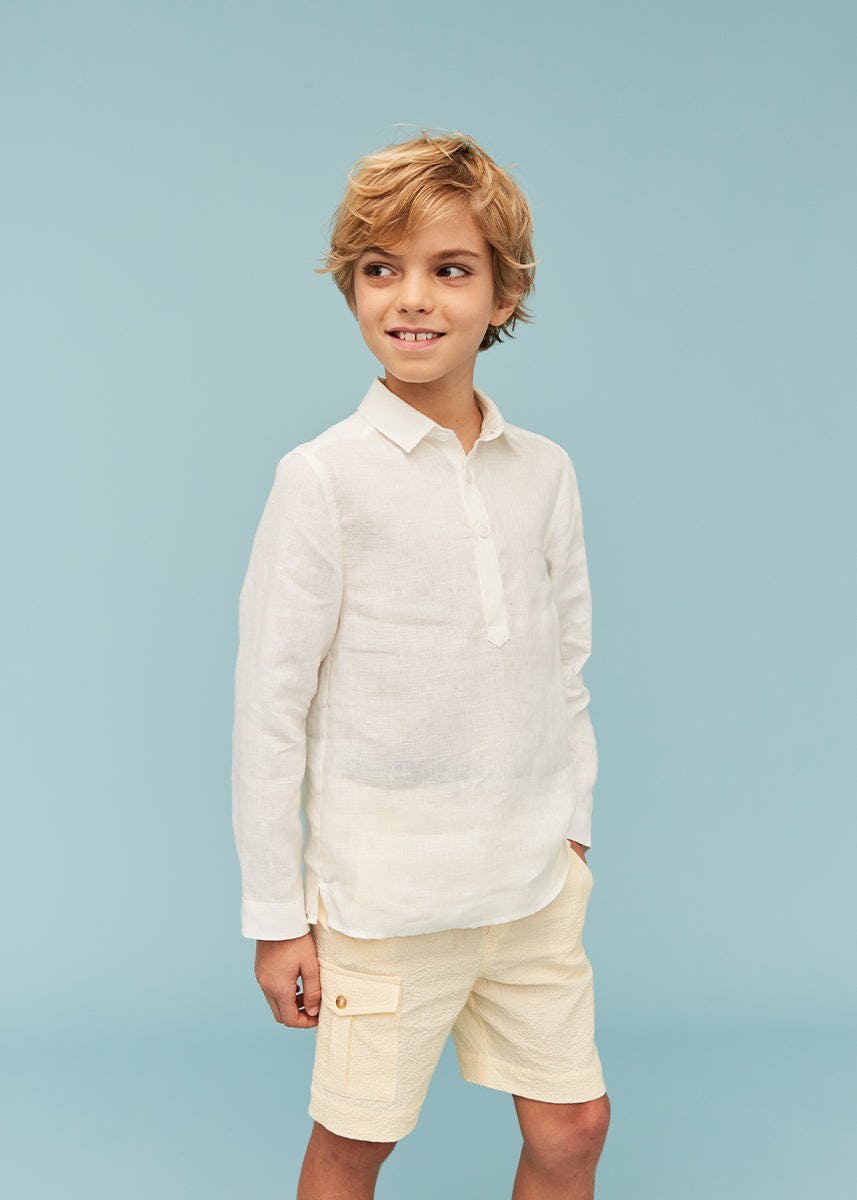 Seersucker Cargo Shorts