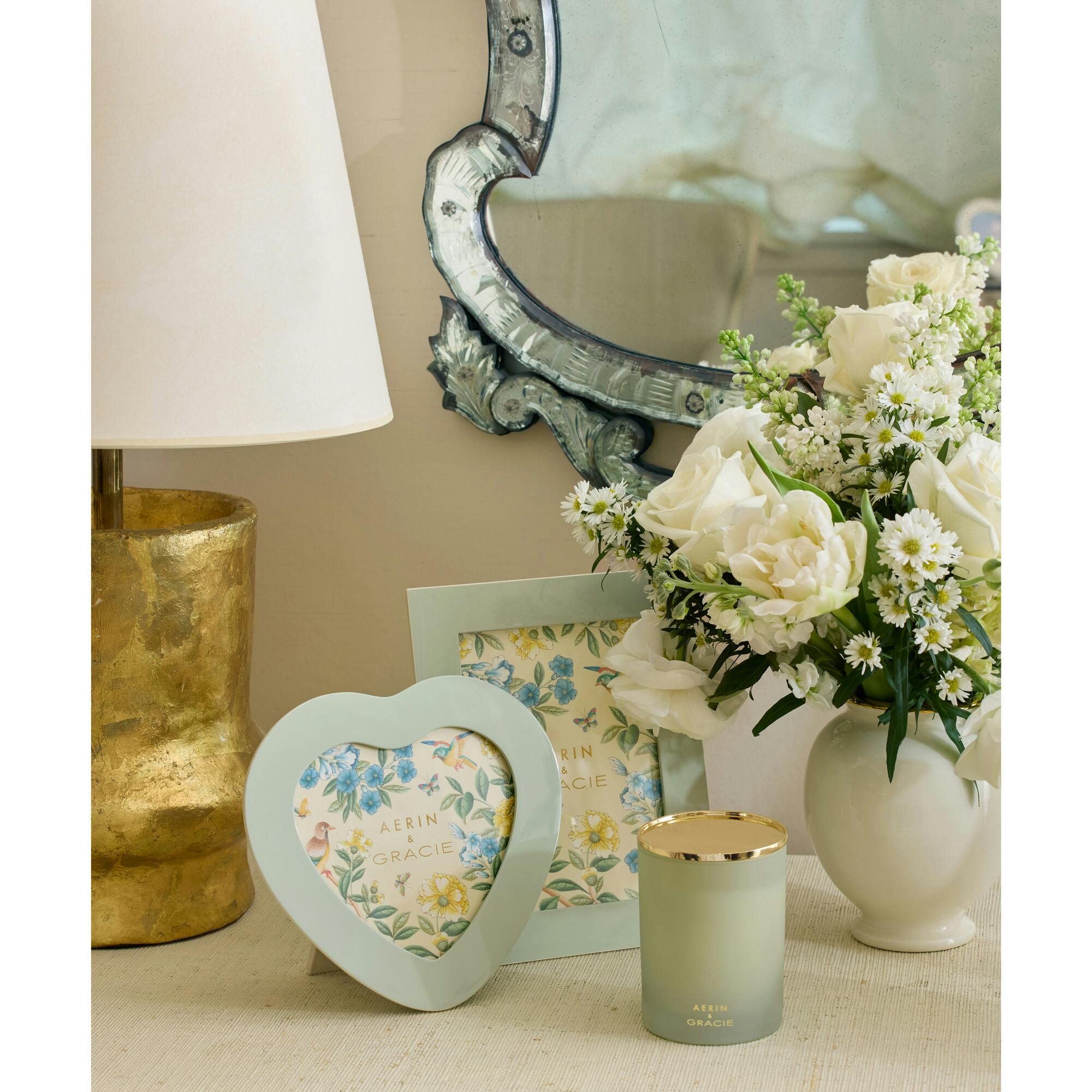 Aerin & Gracie Heathcote Lacquer Heart Frame