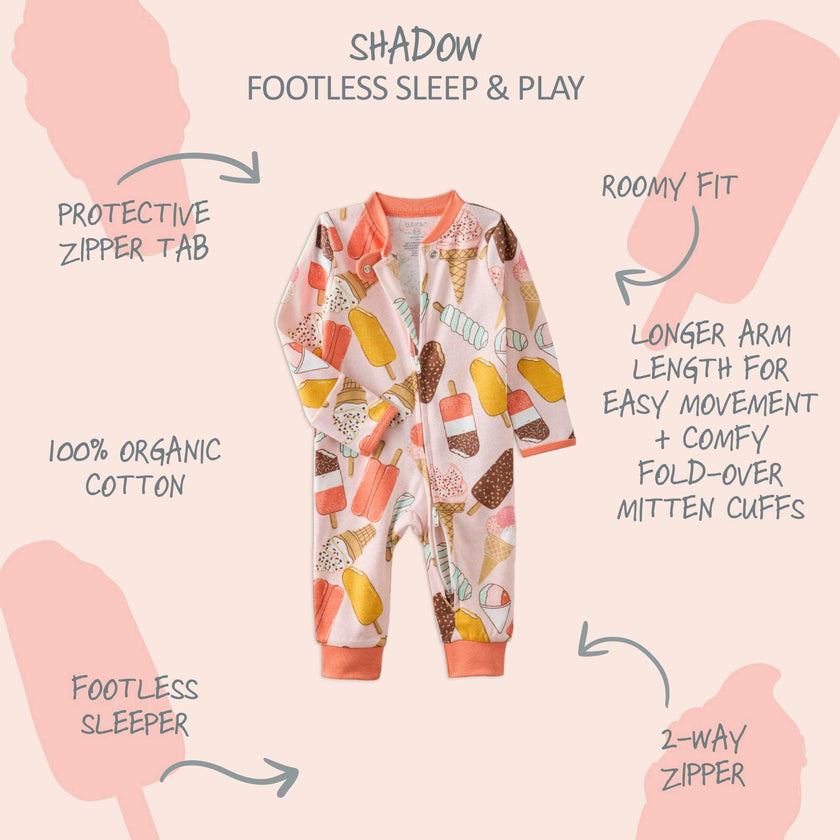 SHADOW Sleep & Play Baby Pajamas for Boys & Girls