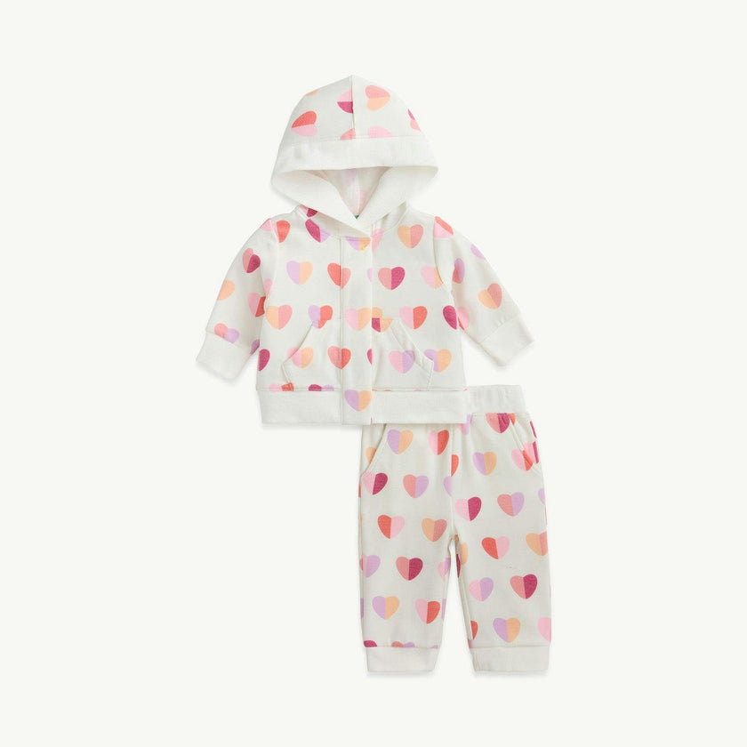 Magnetic Hoodie Sweatsuit PINK HEARTS