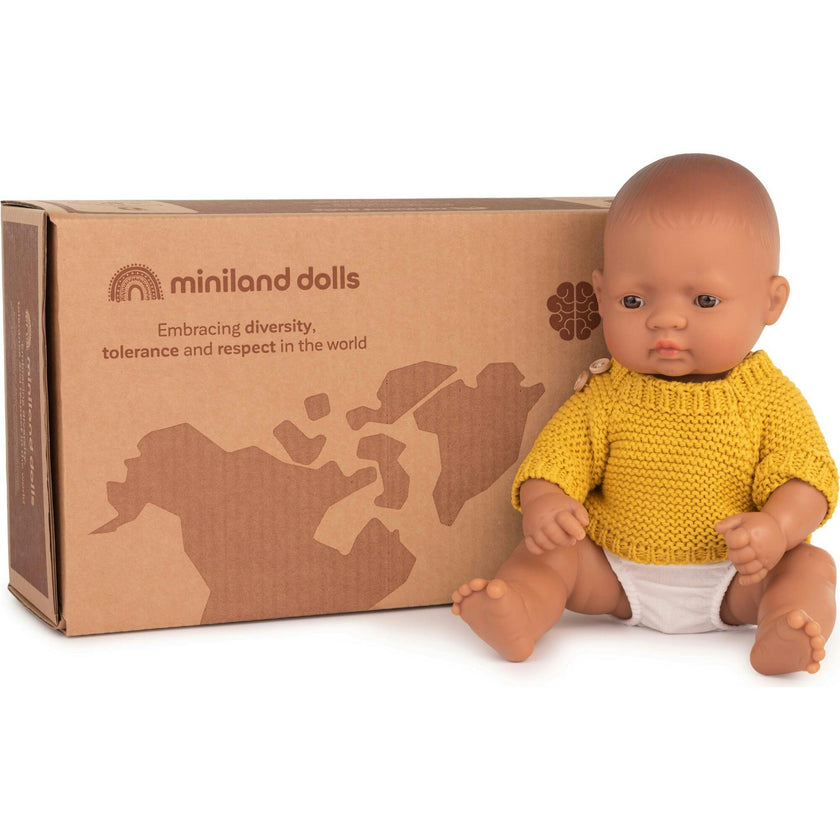 12⅝” Hispanic Baby Doll with Clothes