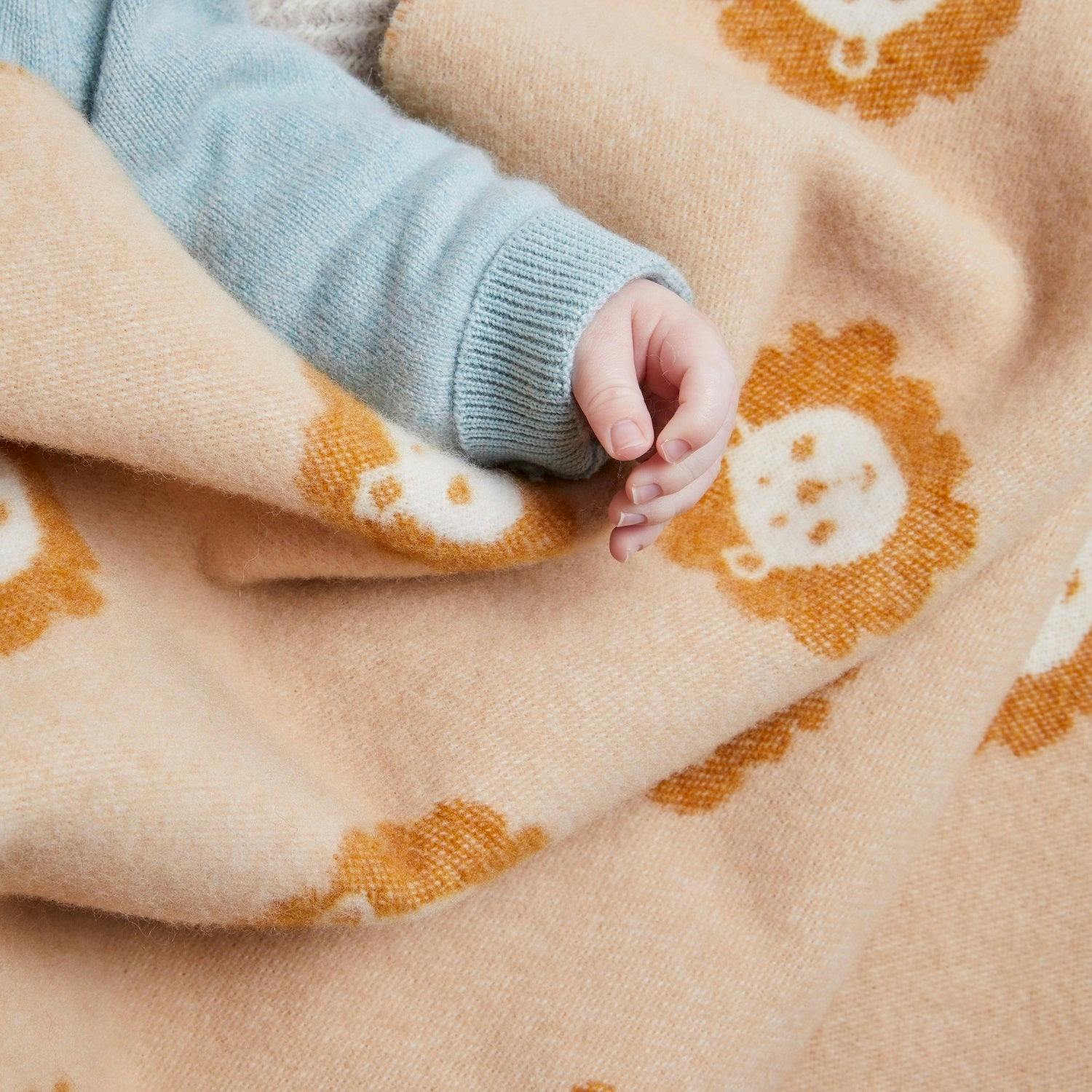 Super Soft Merino Baby Blanket - Ochre