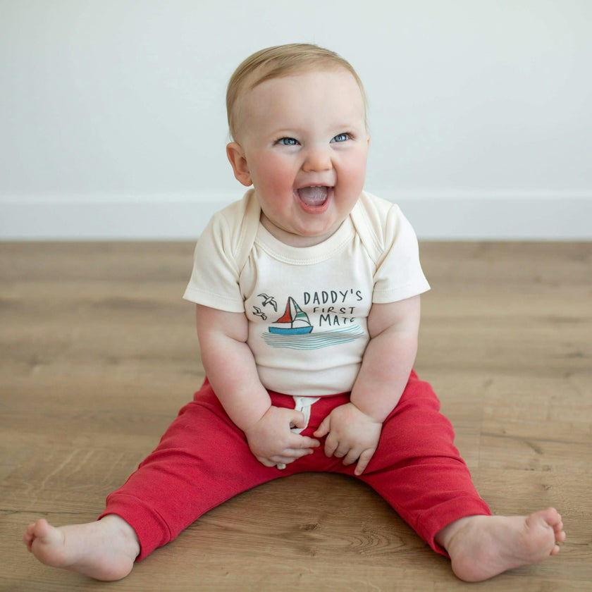 graphic bodysuit | daddy's first mate