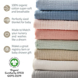 SWOON 2-Pack Crinkle Muslin Baby Swaddle Blanket