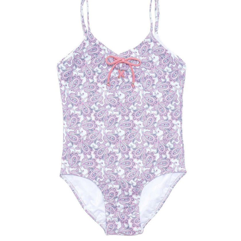 One Piece Swimsuit with Tie Front