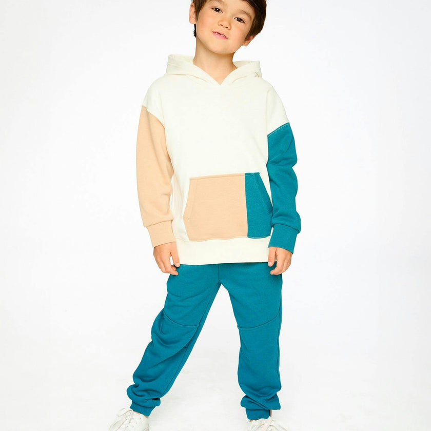 French Terry Sweatpants With Cross Seams