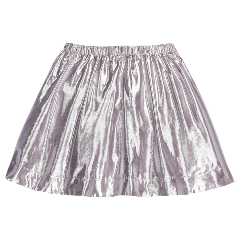 Metallic Elastic Waist Pull-On Circle Skirt