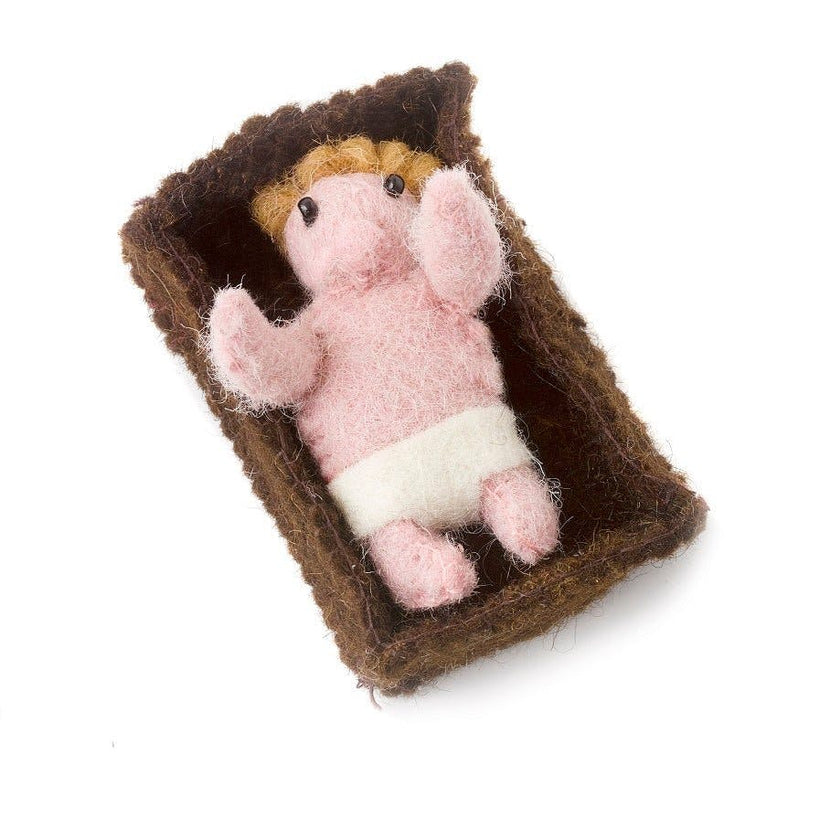 Handmade Nativity Scene Hand Felted Wool Arcadia Home