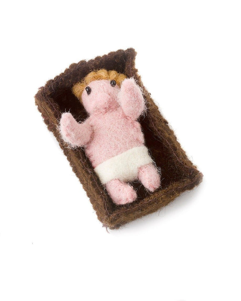 Handmade Christmas Nativity Scene in Hand Felted Wool