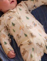 Printed Zip Growsuit Pack Wolf Cub Print