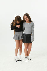 Savi Grey Lightweight Ribbed Henley