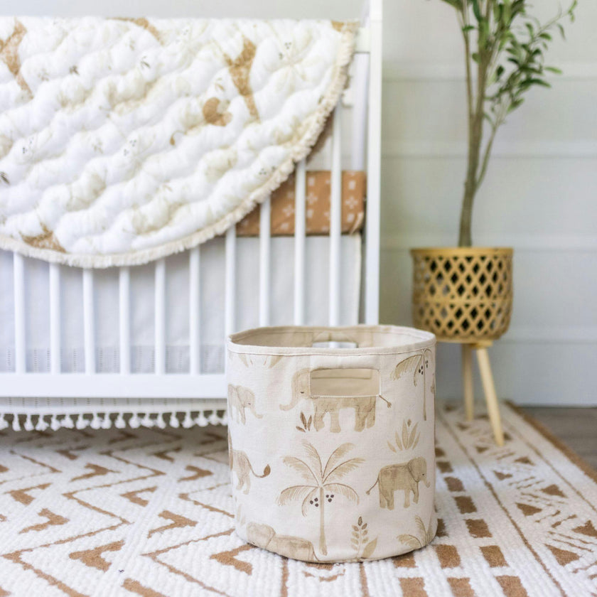 Kendi Safari Canvas Storage Bin