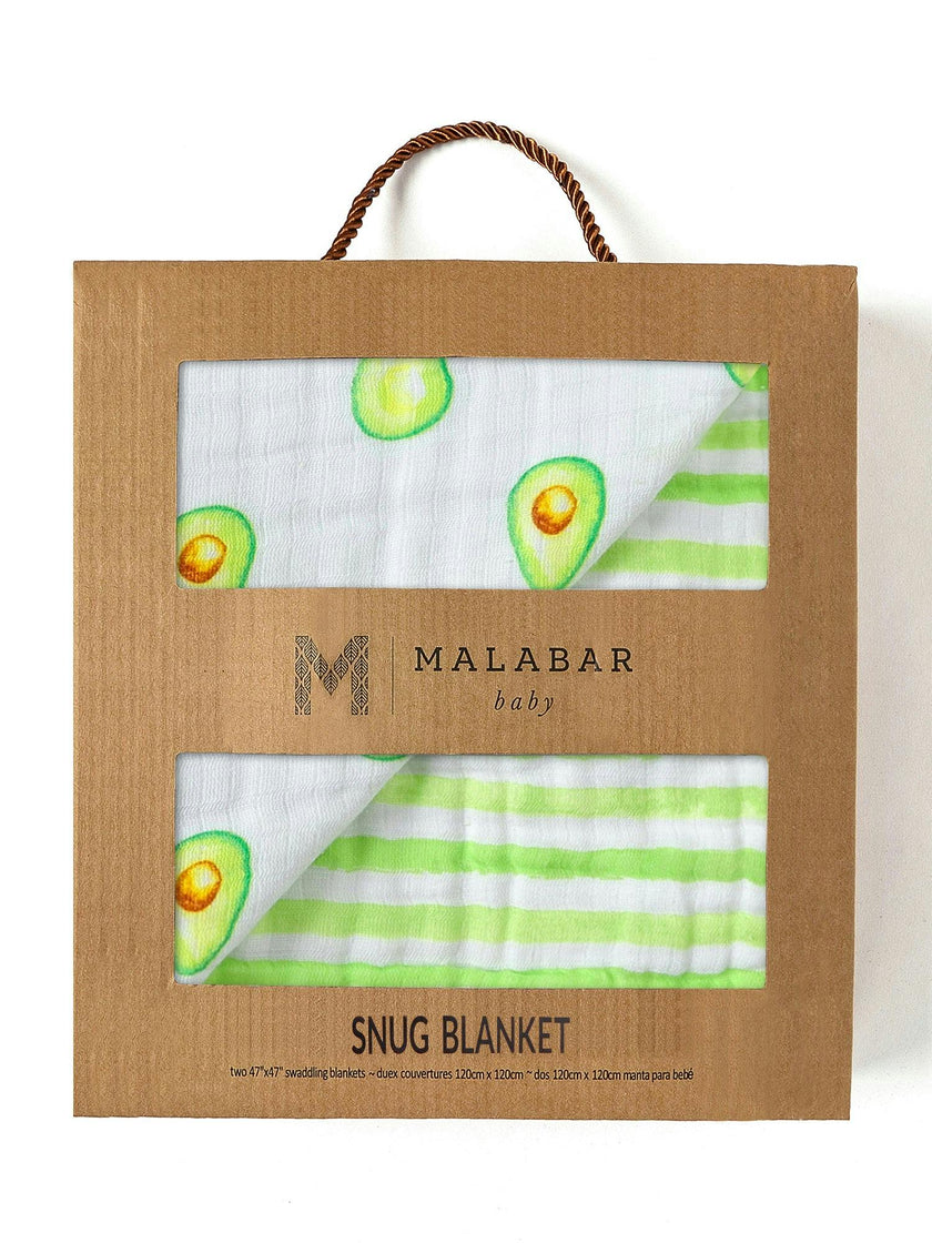 Organic Muslin Four-Layer Reversible Snug Blanket