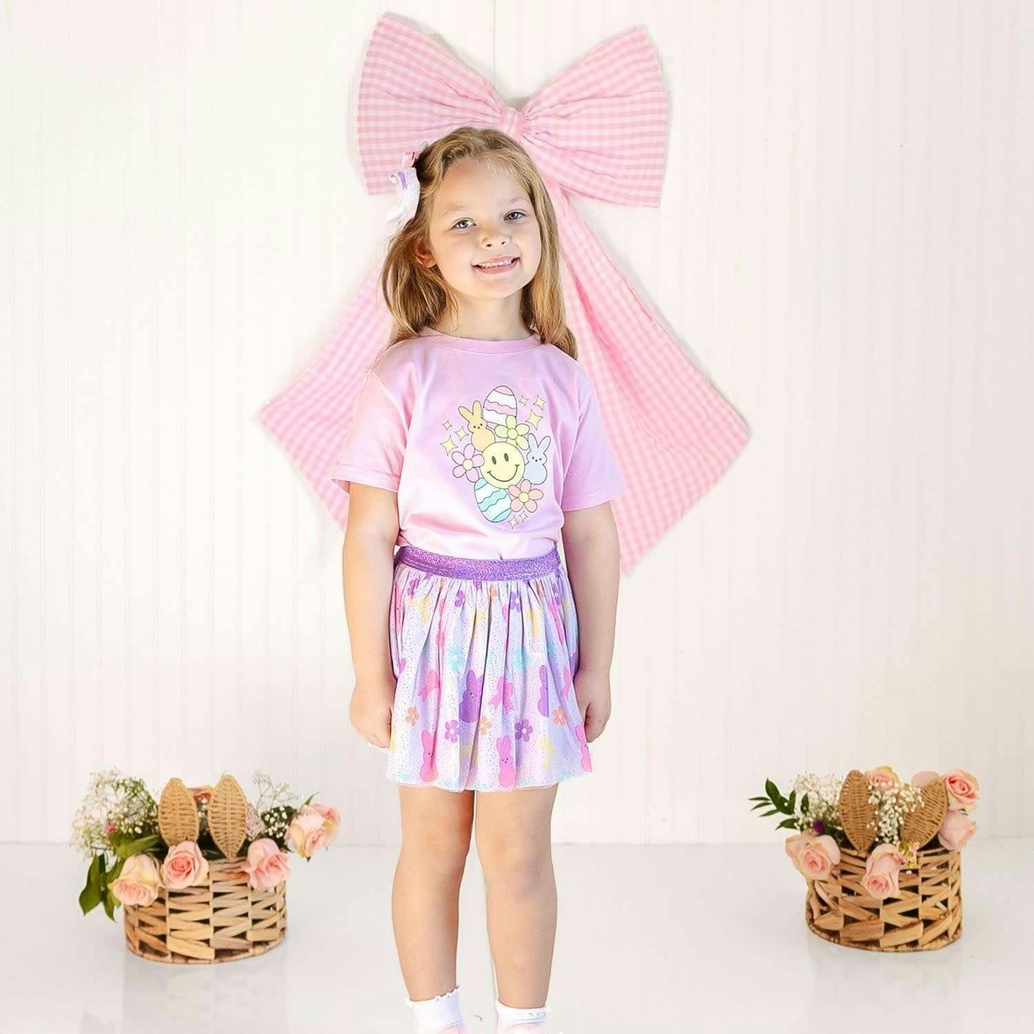 Easter Doodle Short Sleeve T-Shirt - Pink