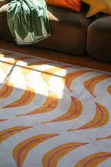 Banana Parade Funky Rug by Becca Franks