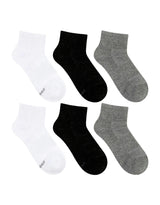 Everyday Athletic Assorted Qtr 6pk Sock