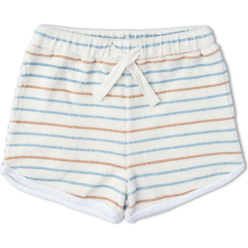 Organic Sleeveless Tee & Shorts Set - Cabana Stripes